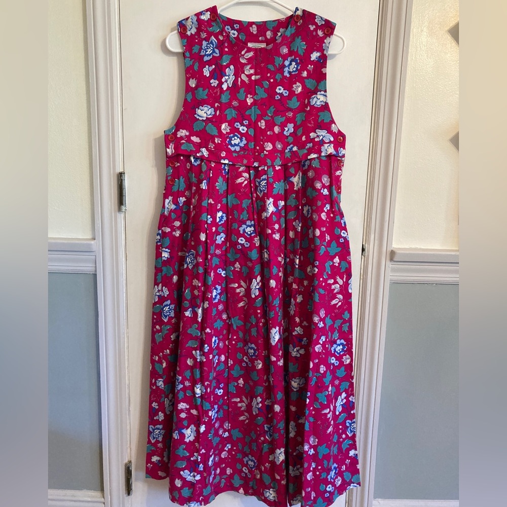 Laura Ashley floral pinafore dress, size 6